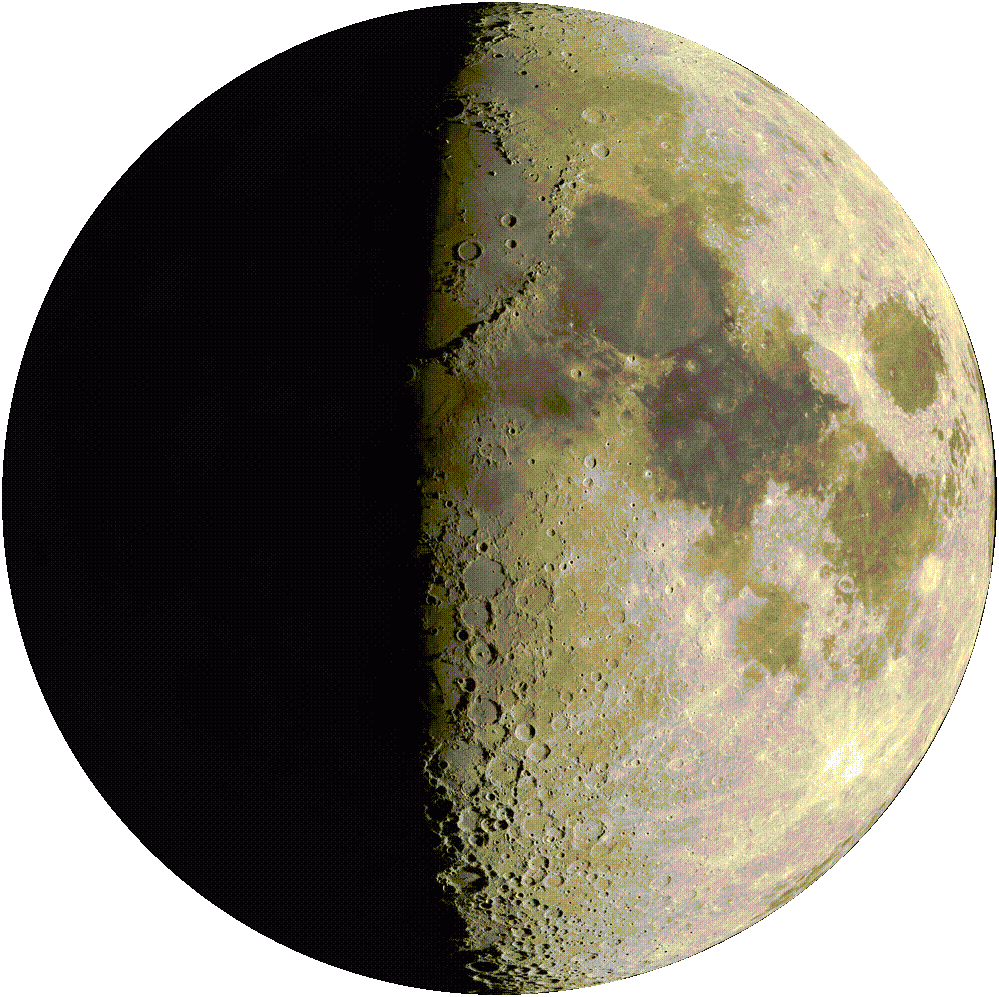 Waxing Gibbous, Moon at 8 days in cycle