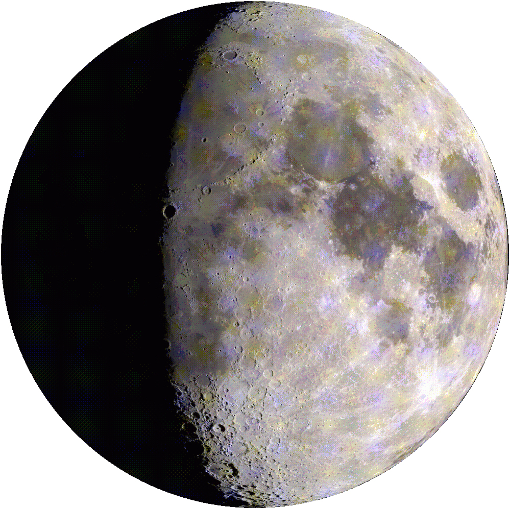 Waxing Gibbous, Moon at 9 days in cycle
