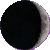 Waxing Crescent, Moon at 4 days in cycle