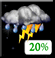 Tonight: Slight Chance Showers And Thunderstorms