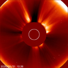 Latest LASCO C2 image of the Sun