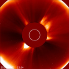 Latest LASCO C2 image of the Sun