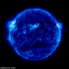 Click for time-lapse image of the sun