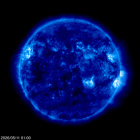 Click for time-lapse image of the sun