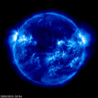 Click for time-lapse image of the sun