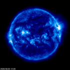 Click for time-lapse image of the sun
