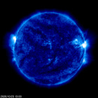 Click for time-lapse image of the sun